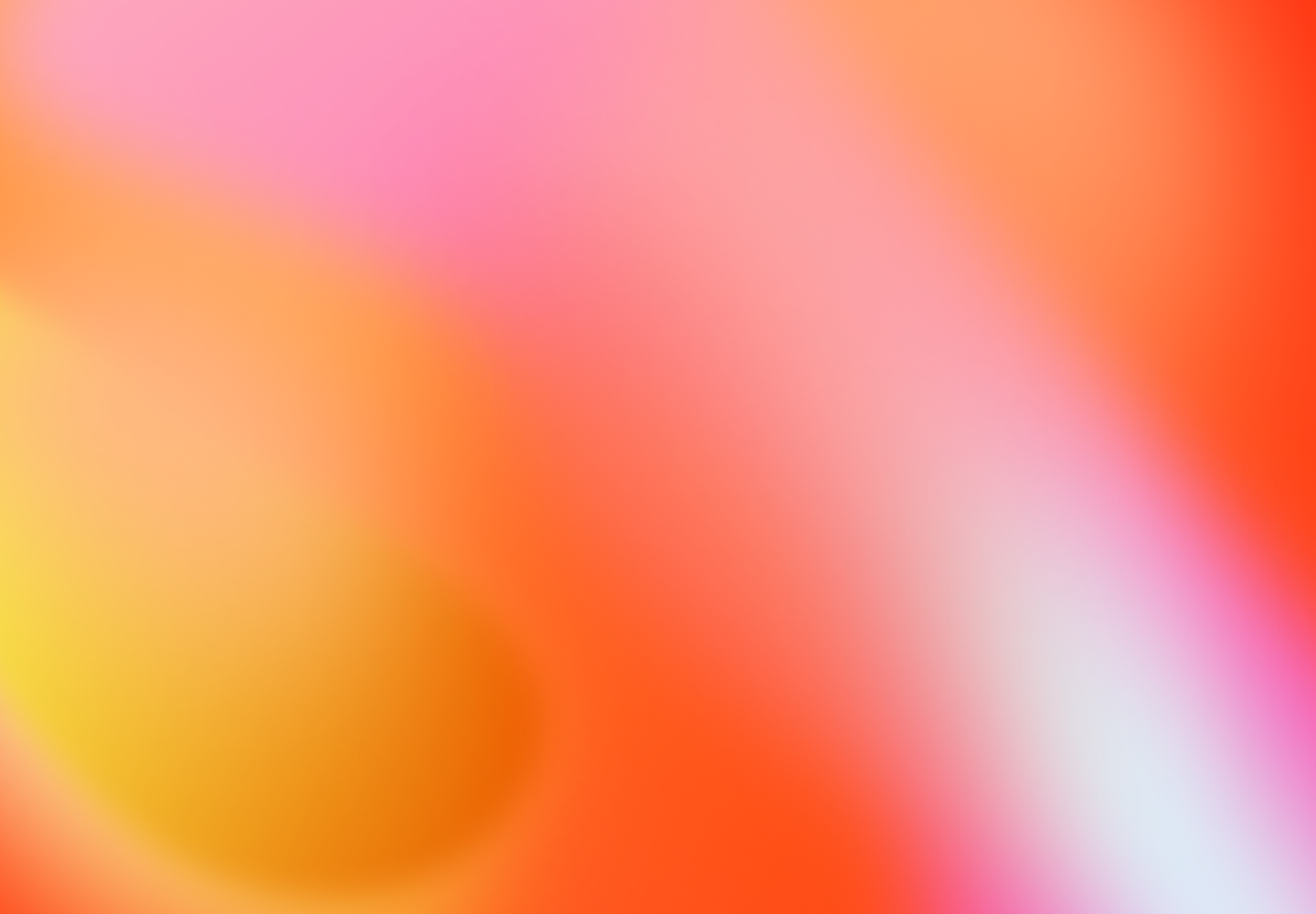 Abstracte achtergrond met vloeiende roze, oranje en gele vlekken zonder scherpe randen